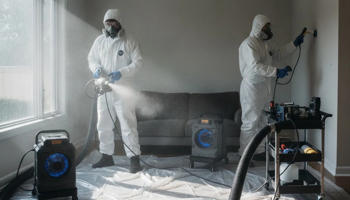 Water damage odor removal service for Visalia, CA homes, eliminating moisture-driven smells