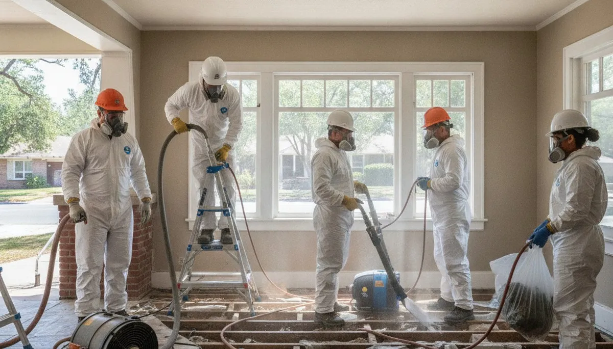 Water damage restoration team in Visalia, CA providing fast emergency cleanup and drying services