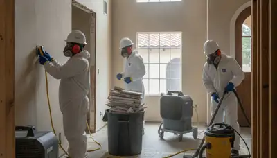 Water damage restoration team serving Visalia, CA with professional cleanup and repair services