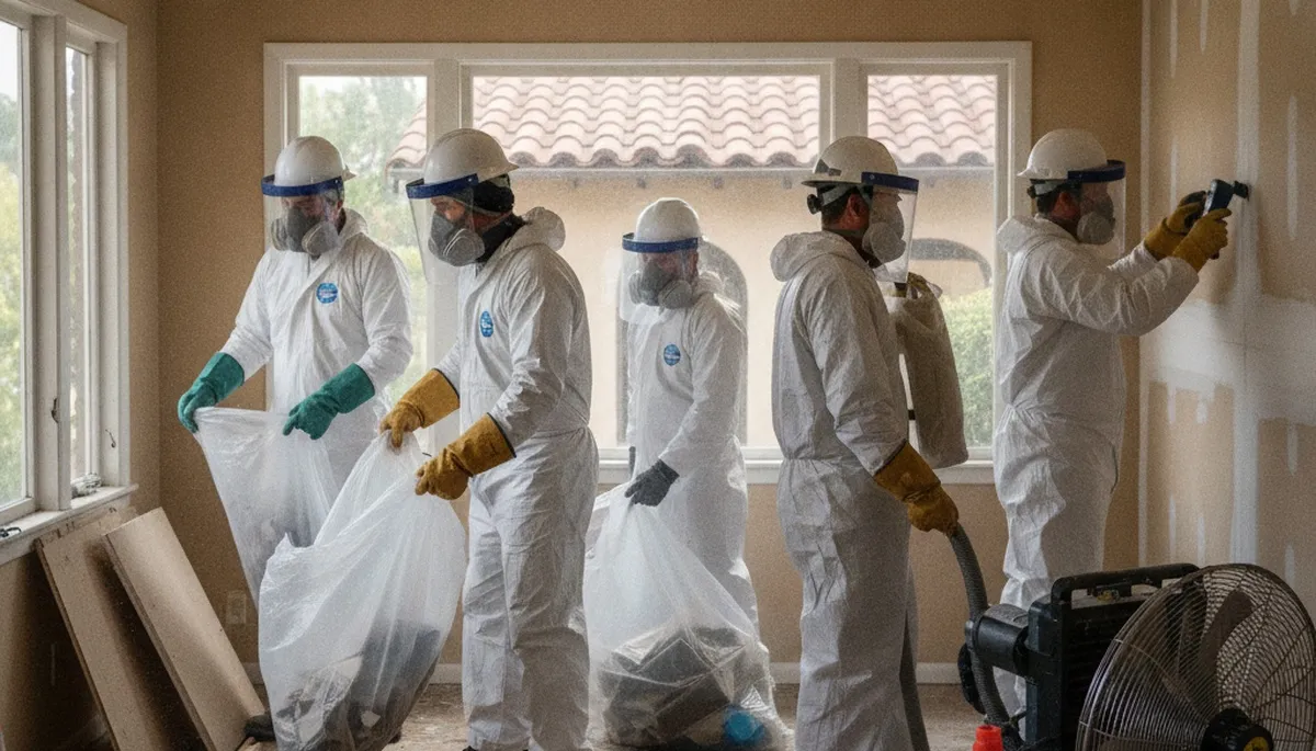 Water damage restoration team serving Visalia, CA with professional cleanup and repair services
