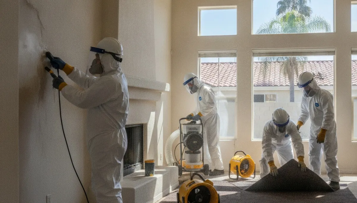 Water damage restoration team in Visalia, CA serving homes and businesses