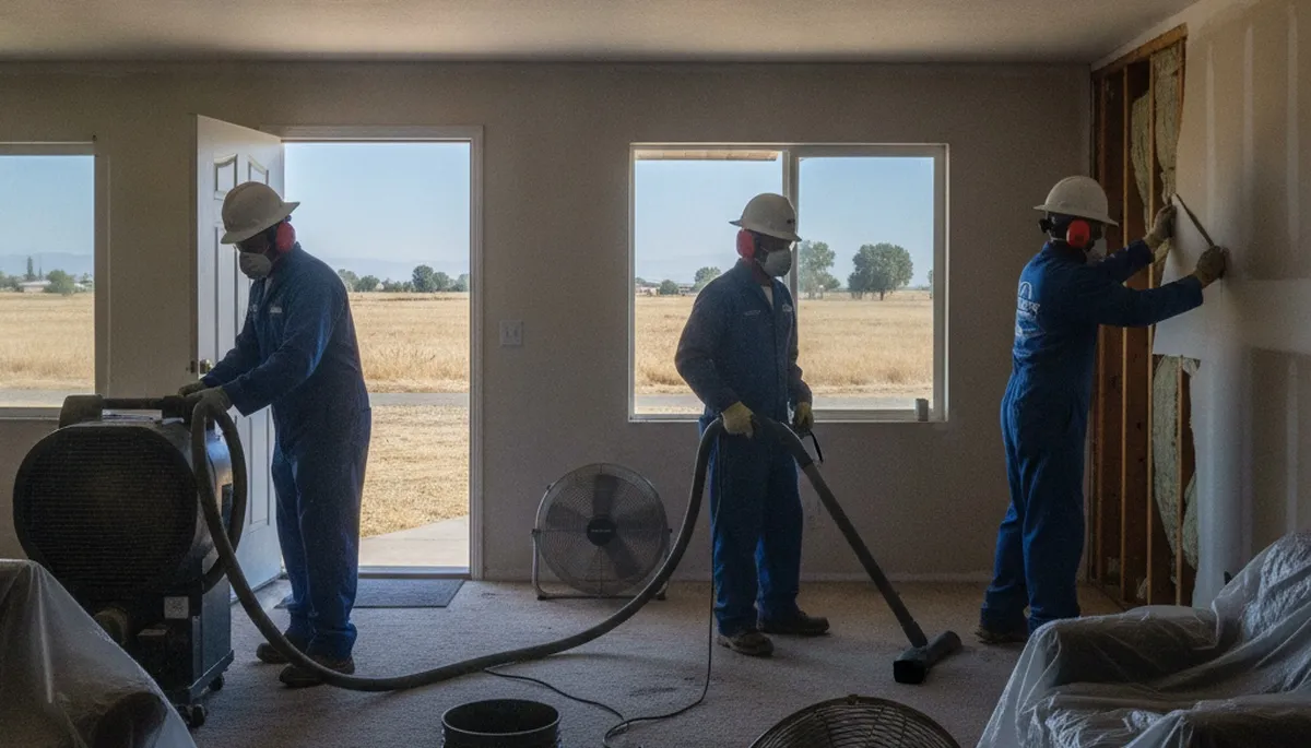 Water damage restoration team serving Visalia, CA, for fast cleanup and repair