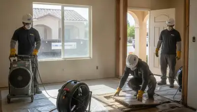 Water damage restoration team serving Visalia, CA for fast cleanup and repair