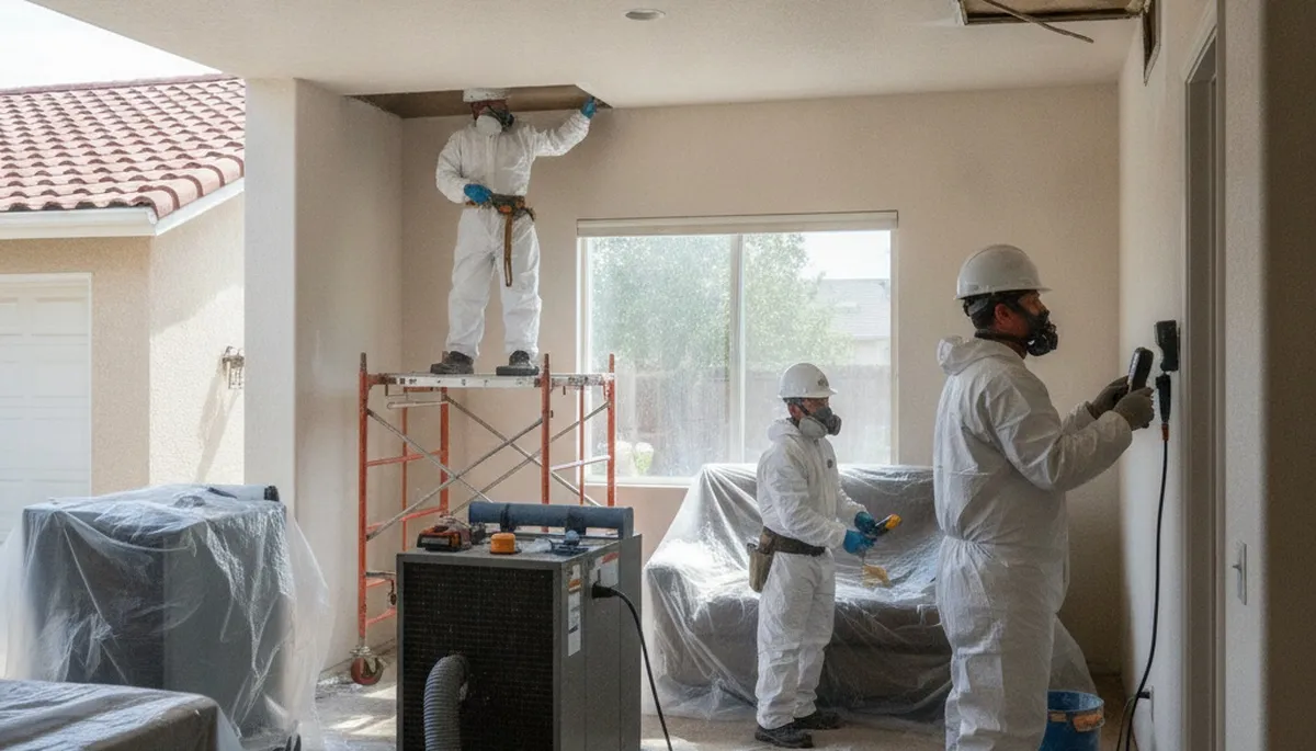 Water damage restoration team in Visalia, CA serving local homes and businesses