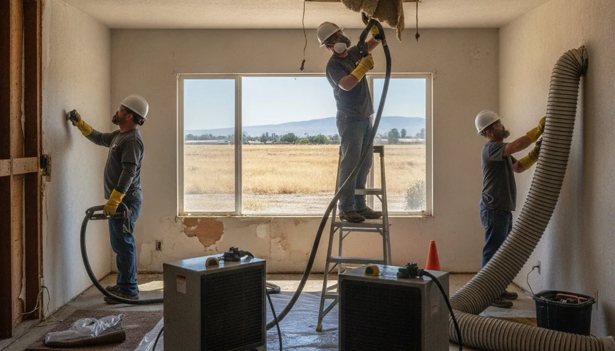 Water damage restoration team serving Visalia, CA for fast emergency cleanup and drying