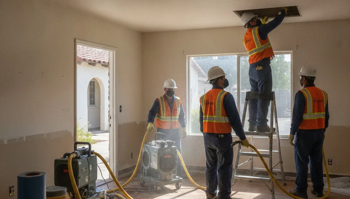 Water damage restoration team serving Visalia, CA for fast cleanup and repair